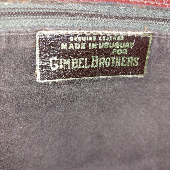 GIMBEL BROTHERS LEATHER CLUTCH - Picture 7 of 10